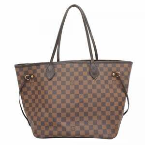 LOUIS VUITTON Brown Damier Neverfull MM Tote Bag